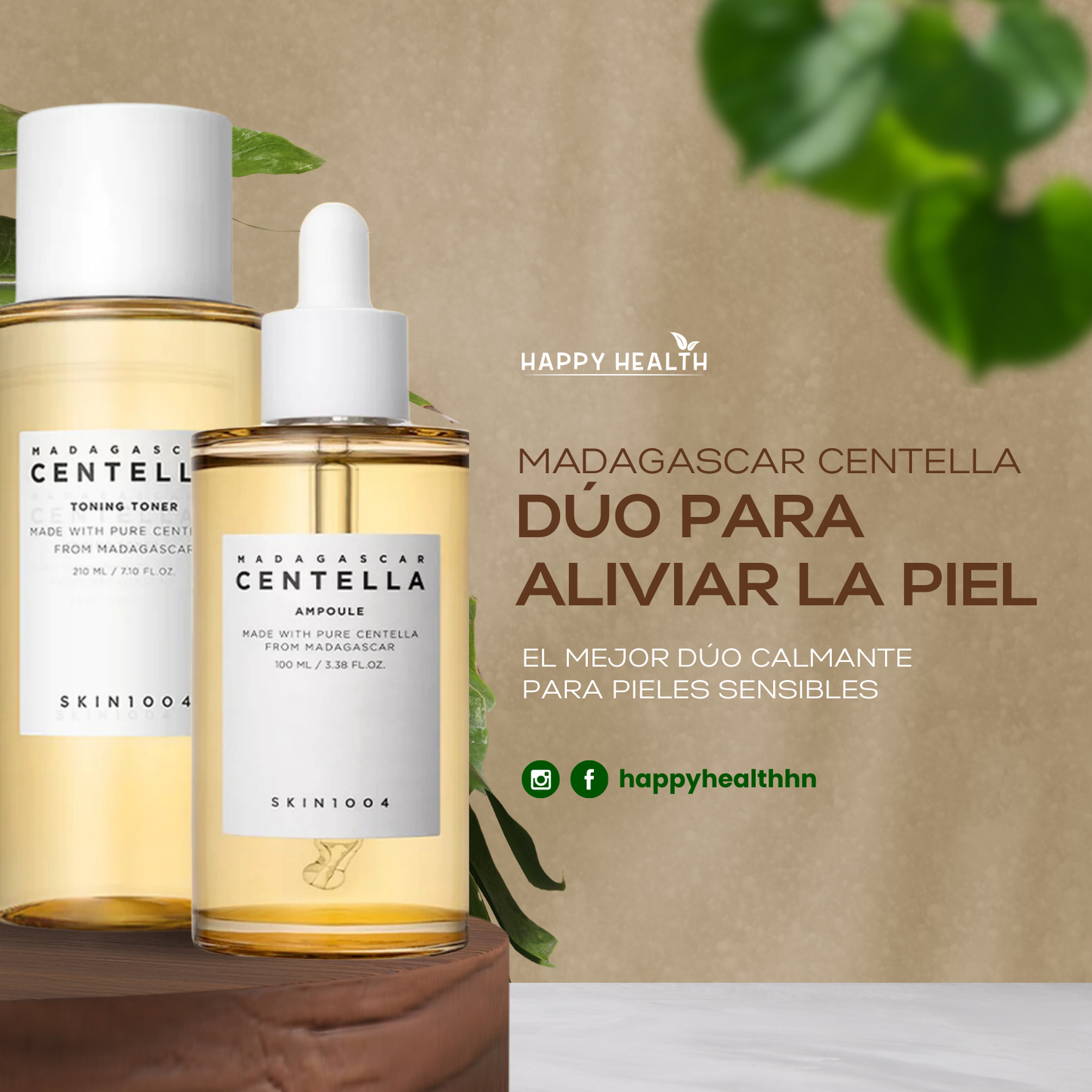 Skin 1004 - Duo para Alivio de Piel - Ampolla & Tónico