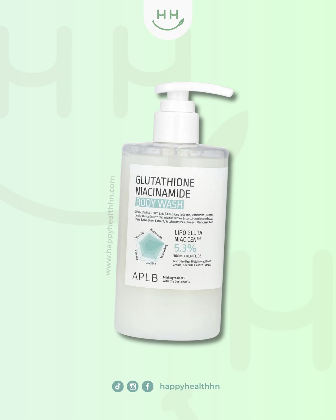 Gel de Ducha APLB Glutatión + Niacinamida 300ml