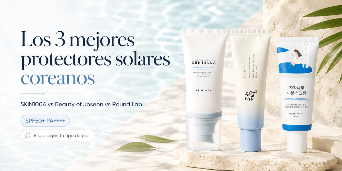 Los 3 mejores protectores solares coreanos: SKIN1004 vs Beauty of Joseon vs Round Lab