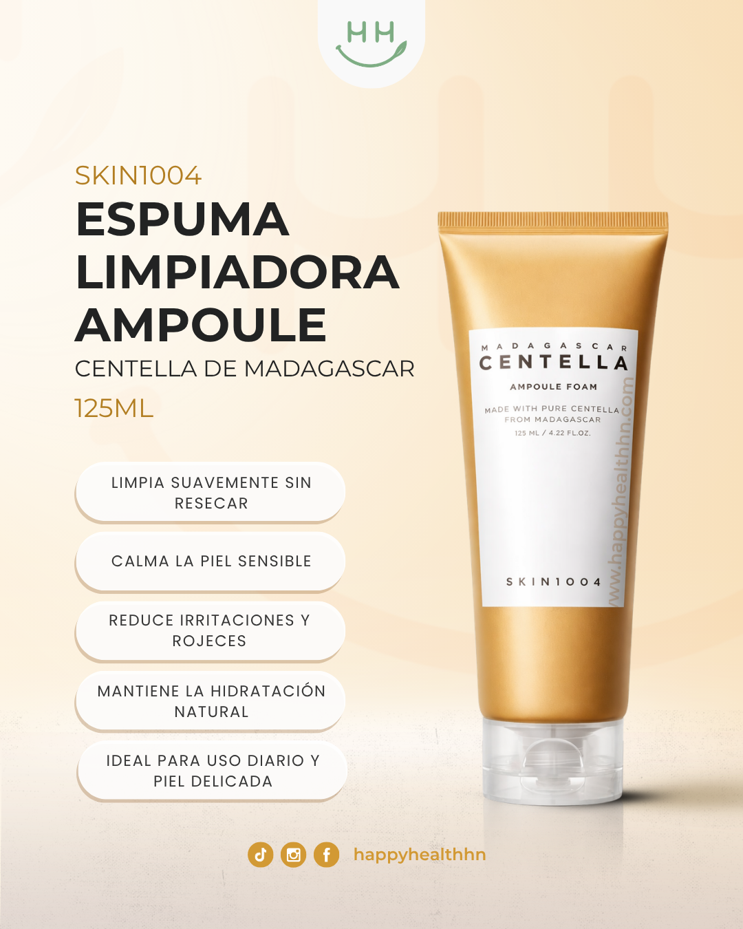 Skin1004 - Espuma Limpiadora Centella (125ml)
