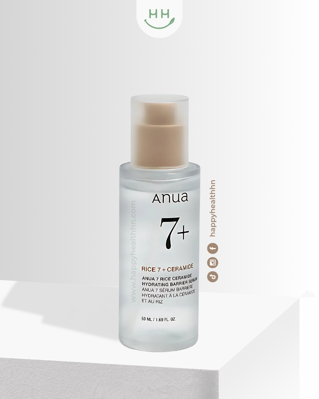Anua – Serum Facial con Extracto de Arroz y 7 Ceramidas para Reparar, Hidratar y Proteger la Piel Sensible (50ml)
