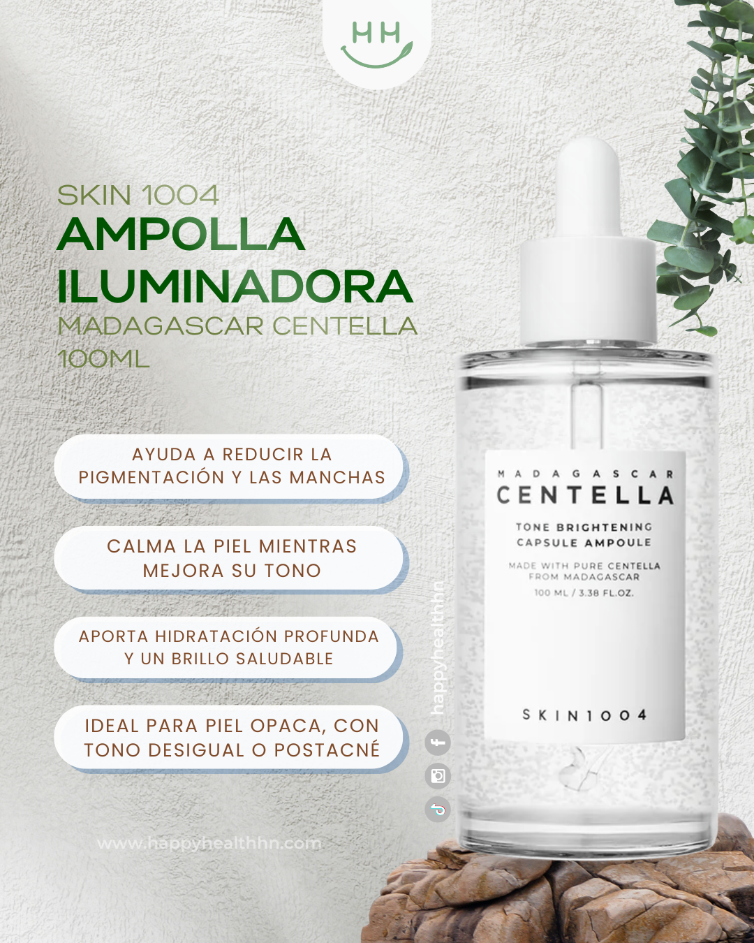 Skin 1004 - Ampolla Tone Brightening 100ml - Madagascar Centella