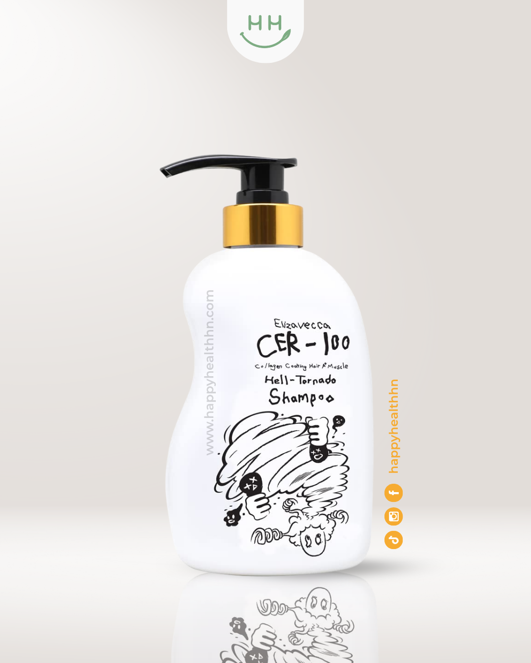 Elizavecca - Shampoo Capilar CER-100 A+ con Colágeno para Fuerza y Brillo (500ml)