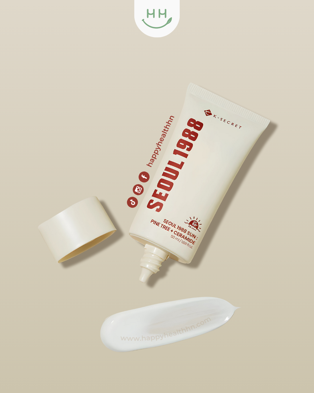 KSecret – Protector Solar SEOUL 1988 con Extracto de Pino y Ceramidas (50ml)