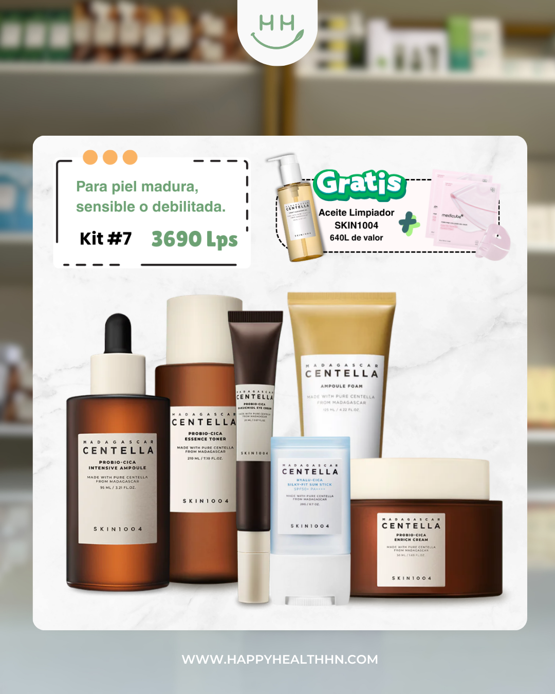 Kit #7 + Aceite Limpiador Gratis - Para piel madura, sensible o debilitada