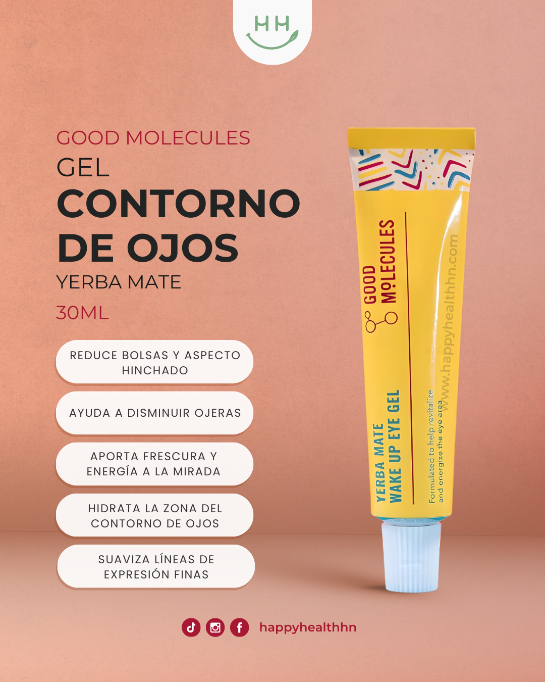 Good Molecules - Contorno de Ojos en Gel Yerba Mate (30ml)