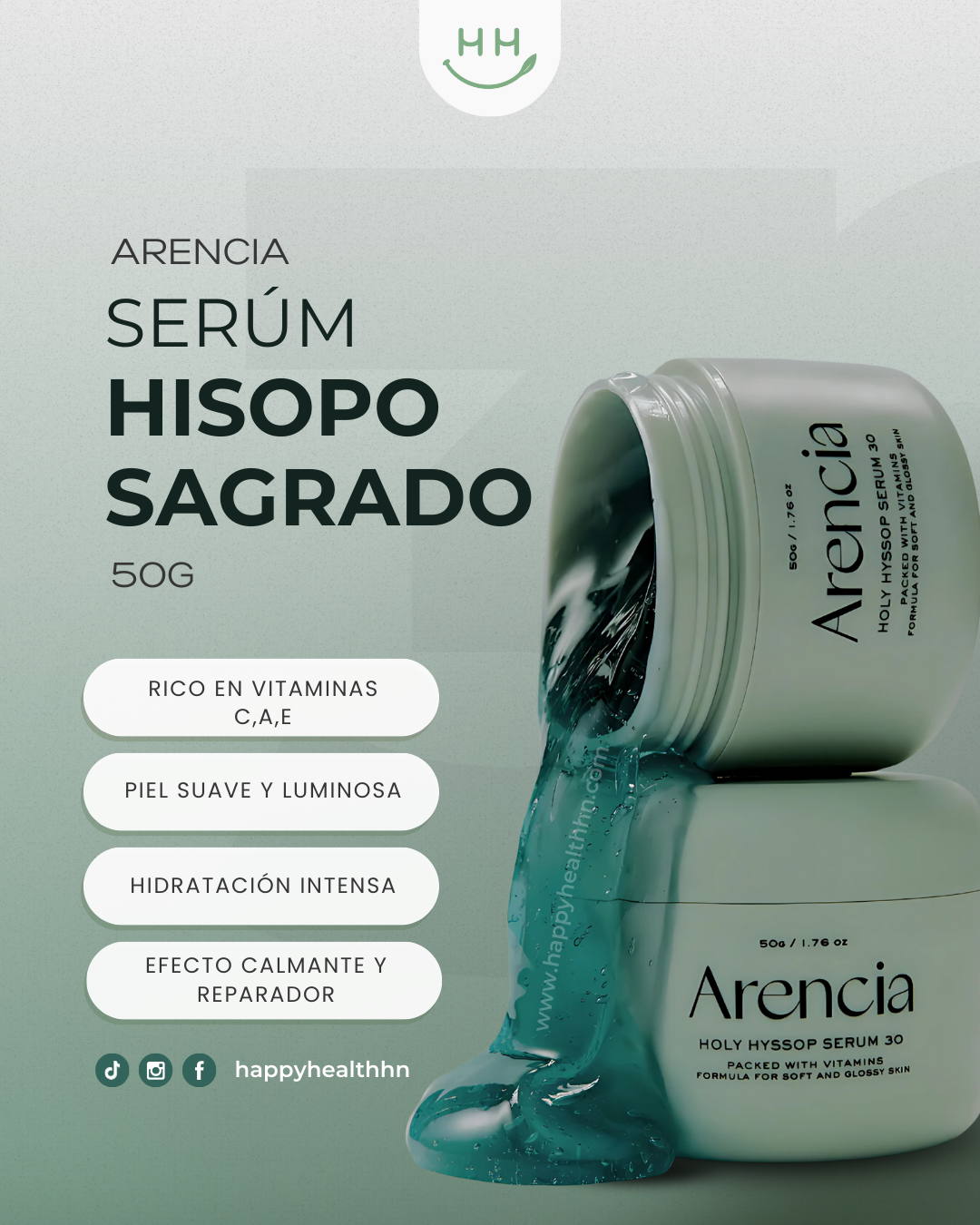 Arencia - Serum Holy Hyssop 30 para Piel Sensible y Reactiva (50g)