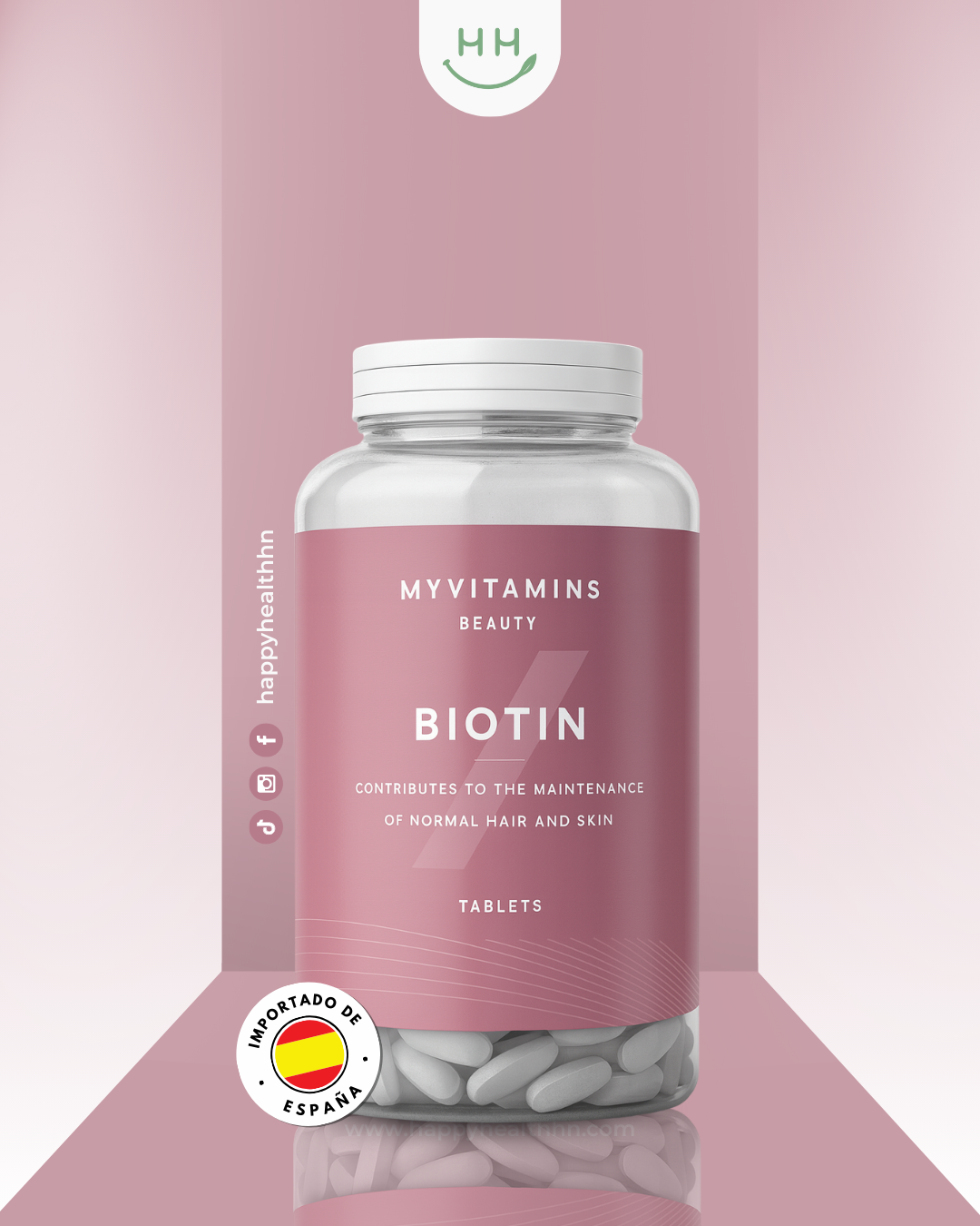MyVitamins - Biotina para Fortalecer Cabello y Mejorar la Piel - 30 cápsulas