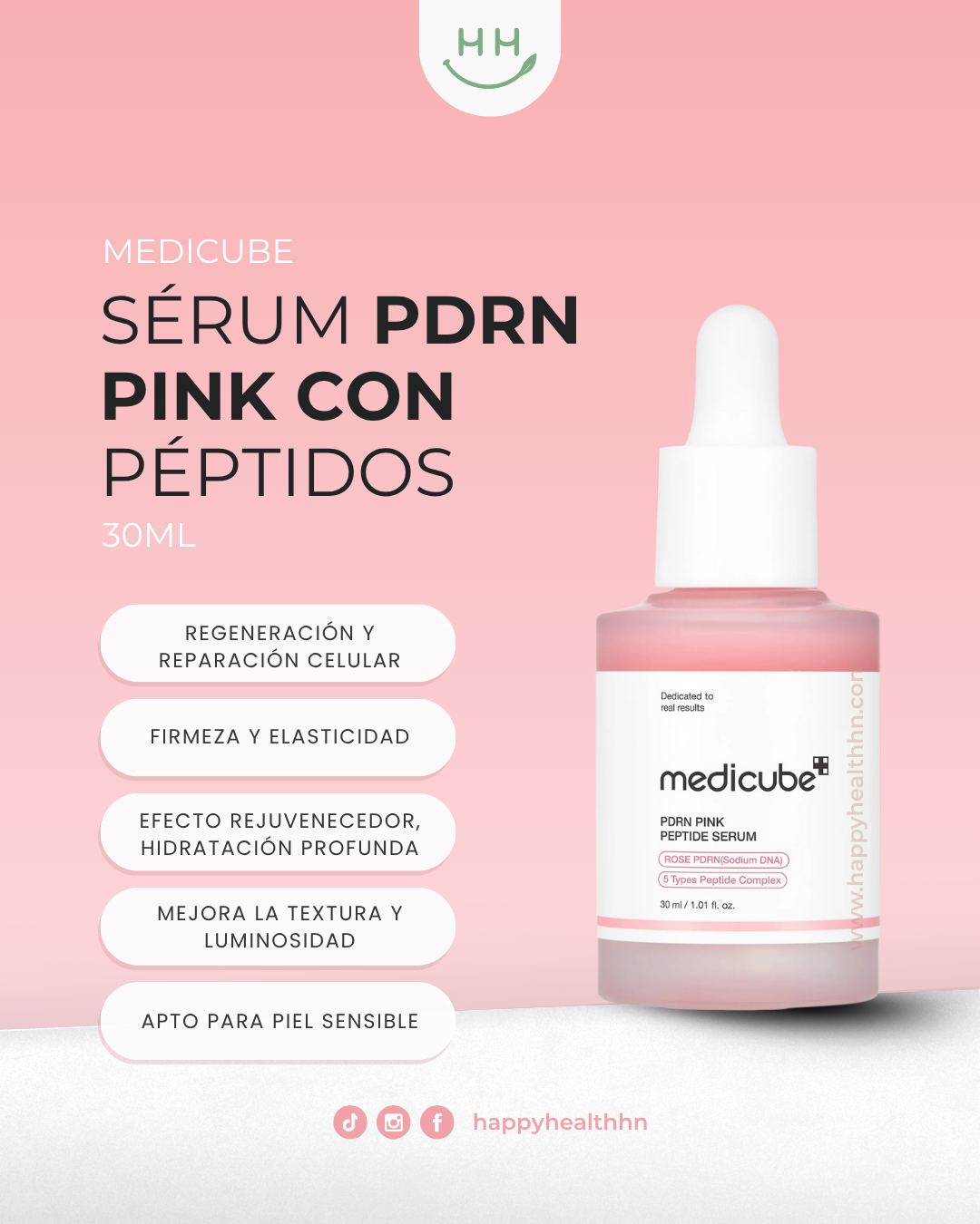 Medicube – Serum Rosa con PDRN y Péptidos para Piel Radiante y Firme (30ml)