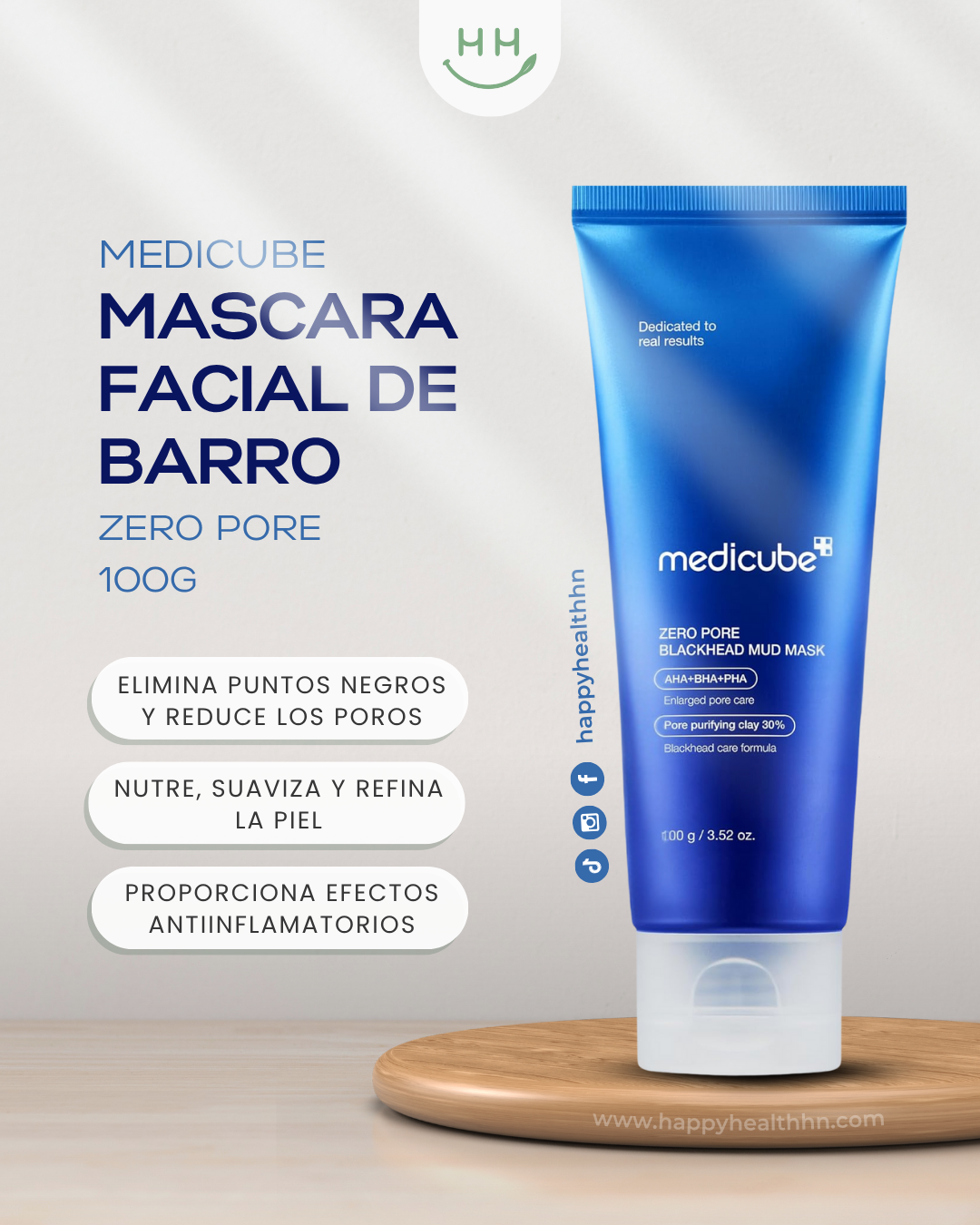 Medicube -  Mascarilla de Arcilla Zero Pore Blackhead 100g