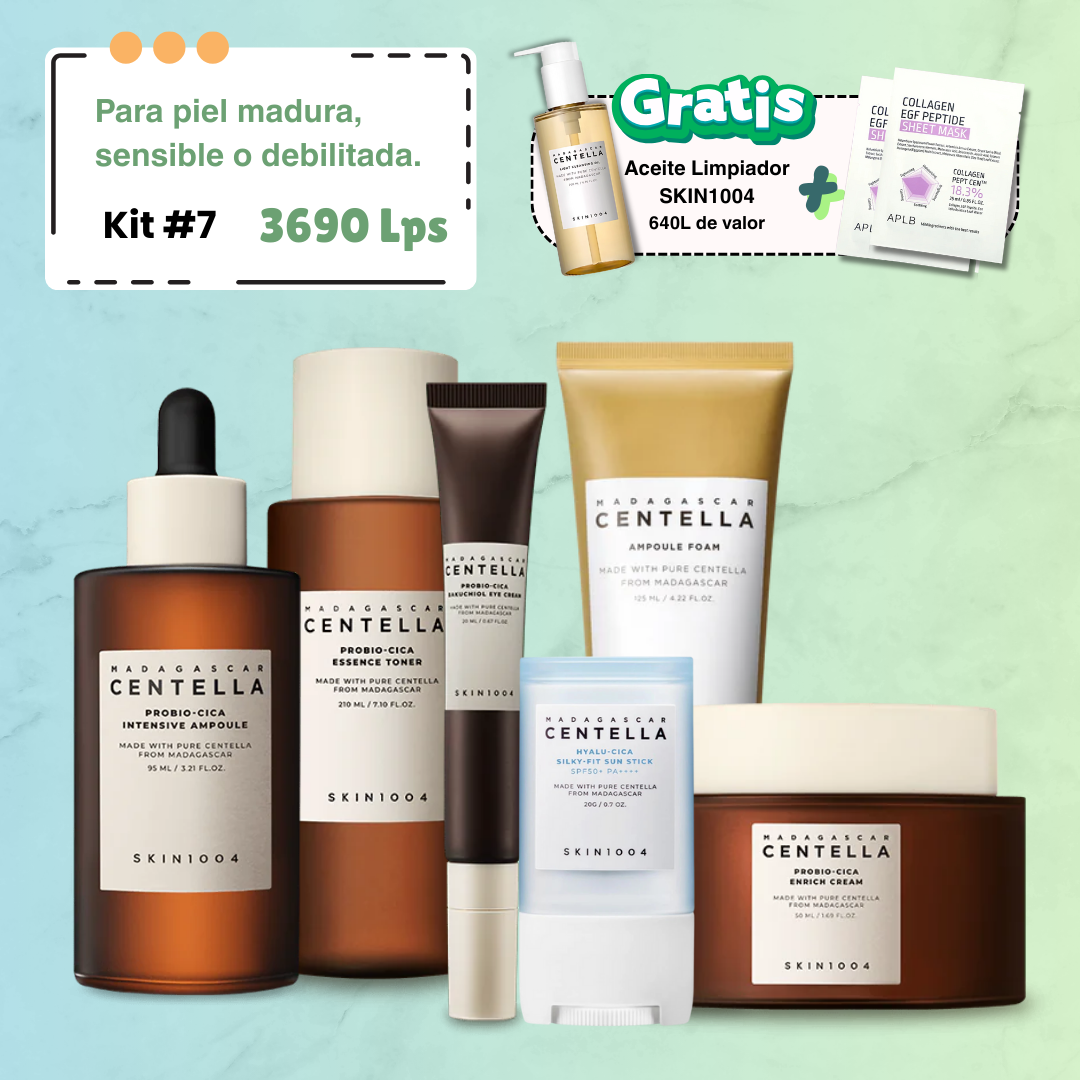 Kit #7 + Aceite Limpiador Gratis - Para piel madura, sensible o debilitada