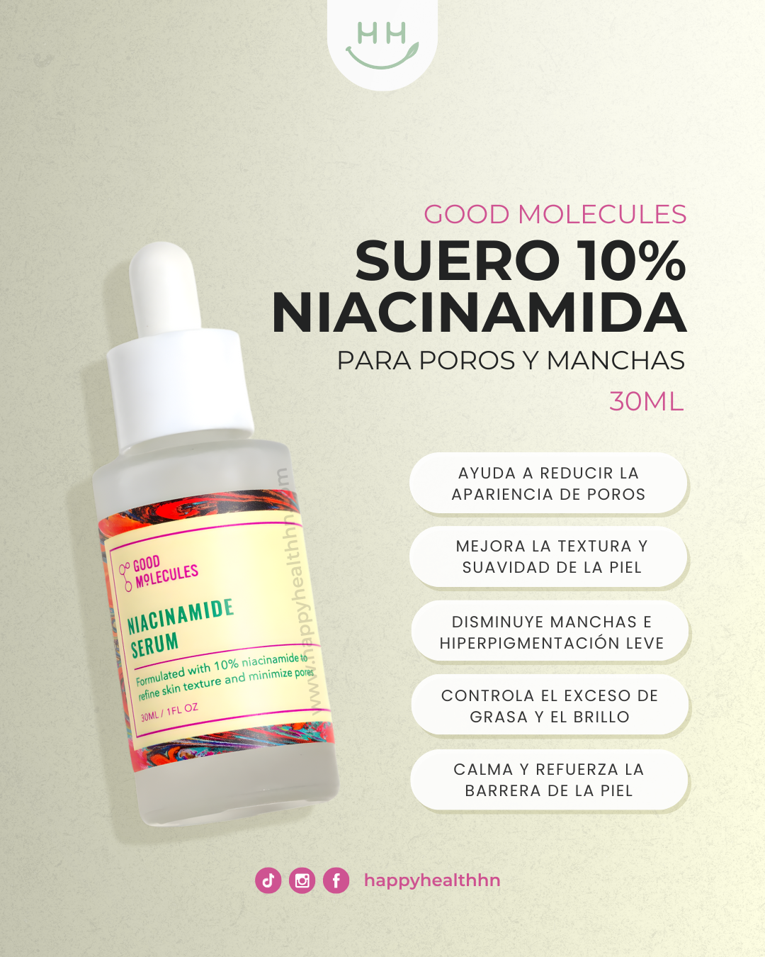 Good Molecules - Suero Niacinamida al 10% (30ml)