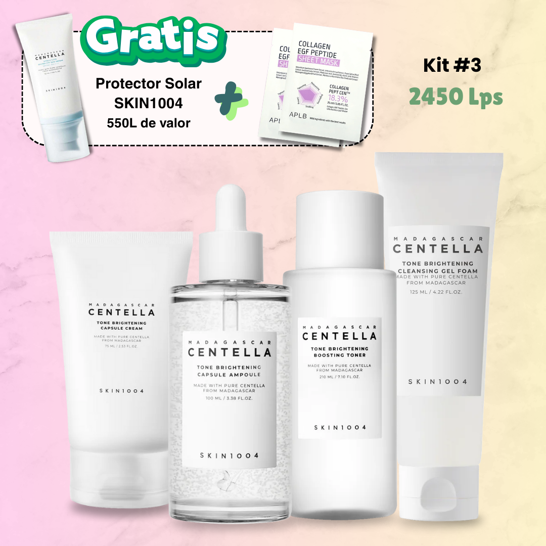 Kit #3 + Protector Solar Gratis - Para piel con manchas, tono desigual