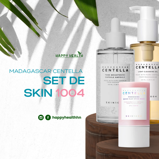 Skin 1004 - Set Viral de Tiktok - Aceite Limpiador + Mascarilla + Ampolla