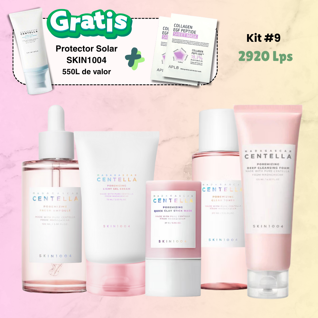 Kit #9 + Protector Solar Gratis - Pieles grasas con poros muy dilatados