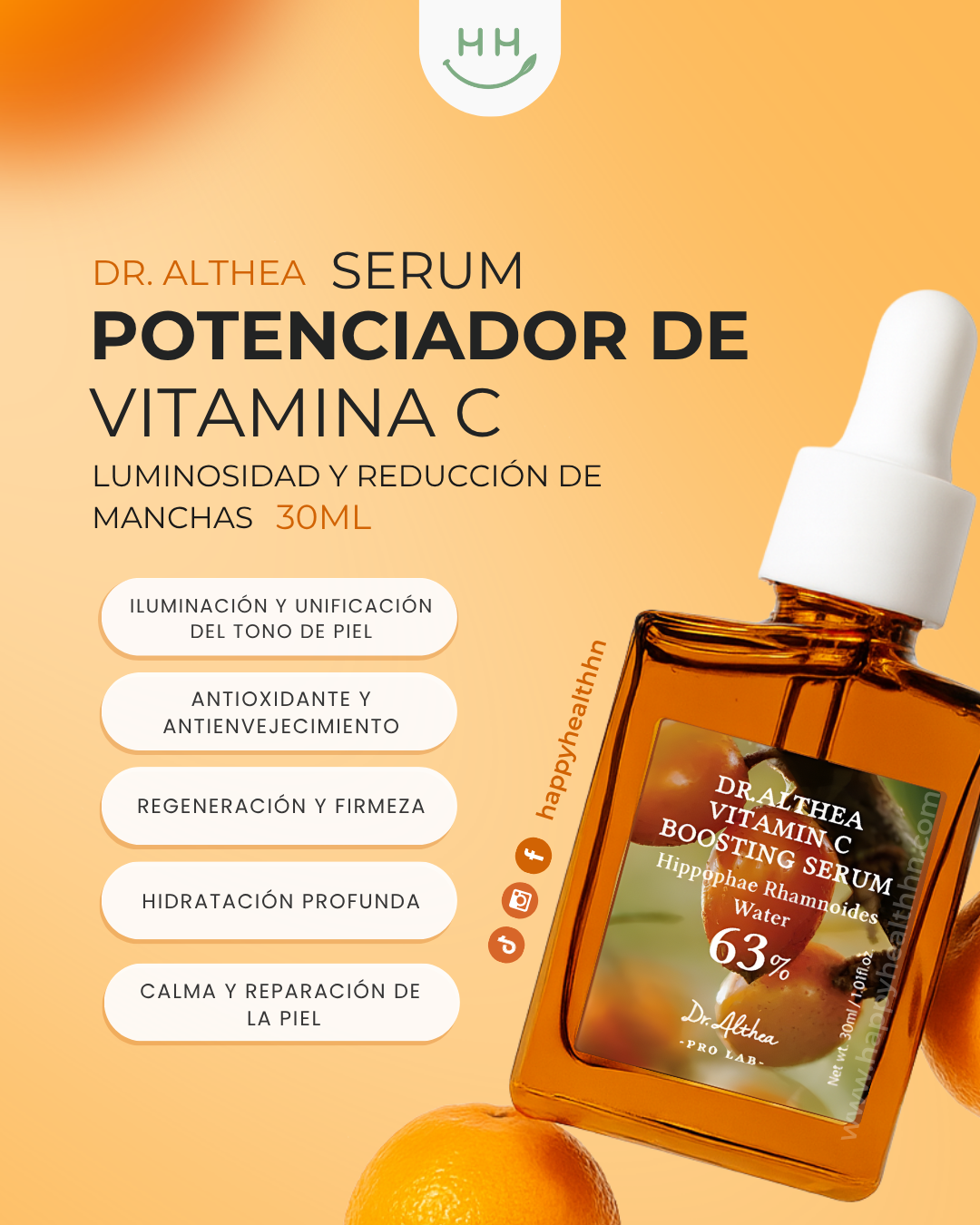 Dr Althea – Serum Antioxidante con Vitamina C Estabilizada para Luminosidad y Reducción de Manchas (30ml)