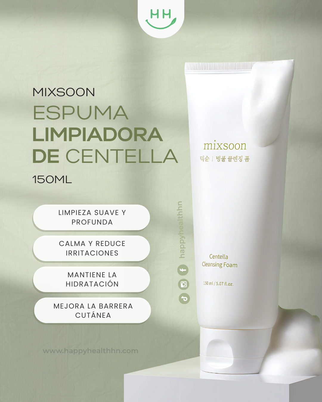 Mixsoon - Centella Cleansing Foam 150ml