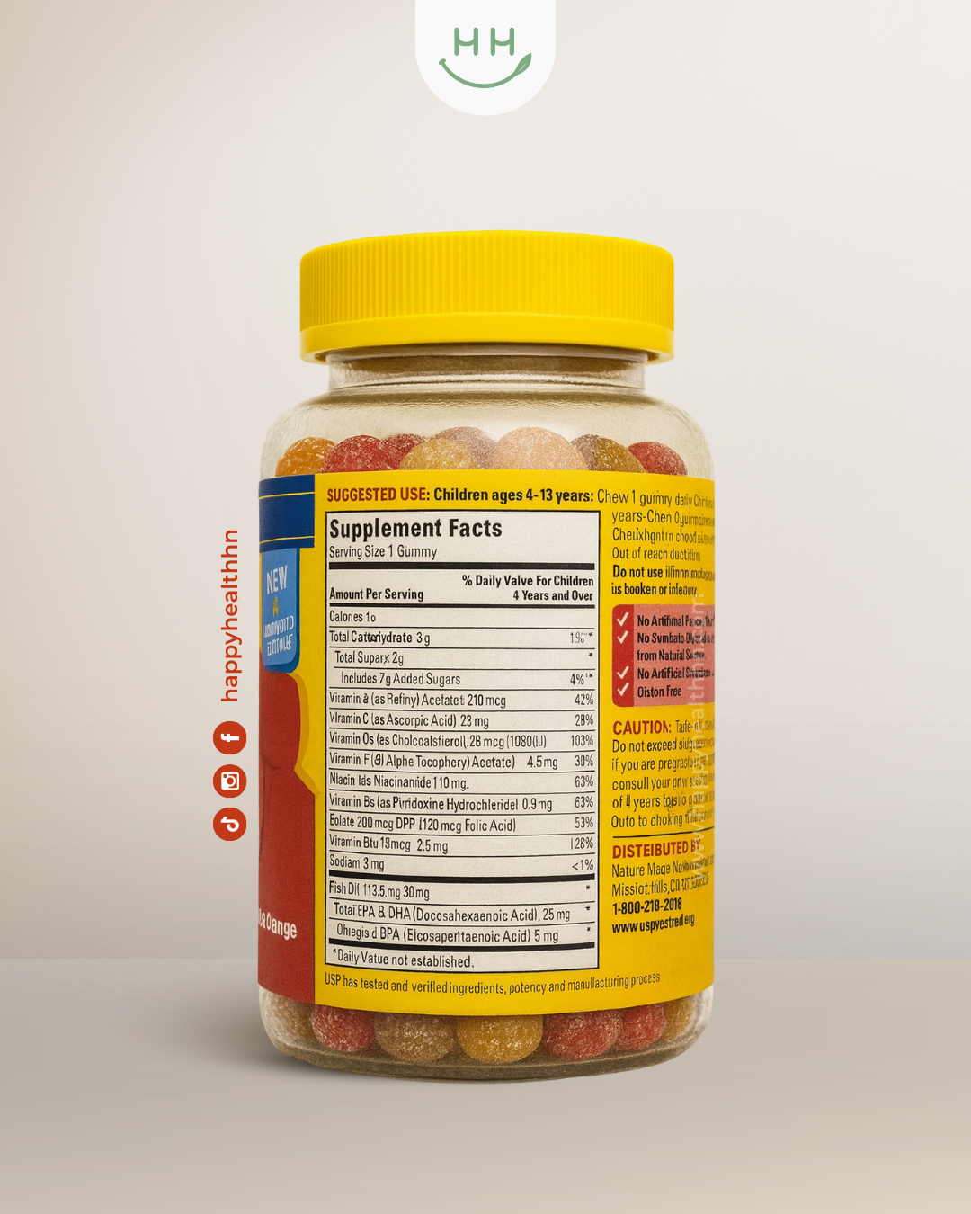 Nature Made - Multivitamínico Infantil con Omega-3 en Gomitas (70 unidades)