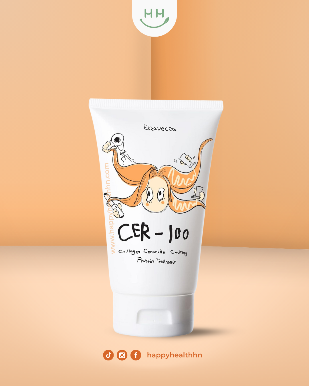 Elizavecca - Tratamiento Reparador Capilar CER-100 con Colágeno, Ceramidas y Proteínas (100ml)