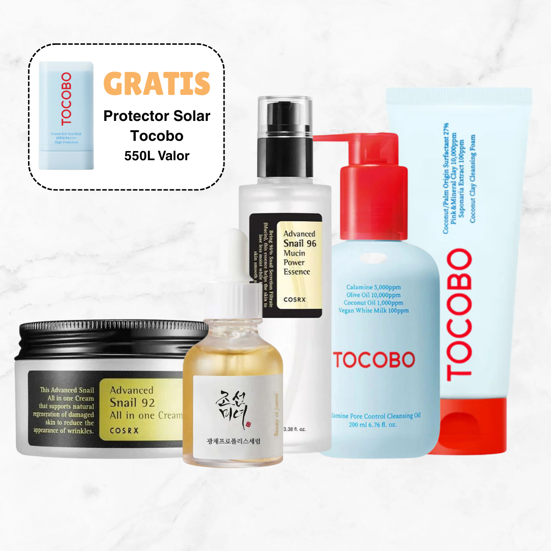 Kit #4 + Tocobo Gratis - Para piel grasa/mixta, con manchas o poros dilatados