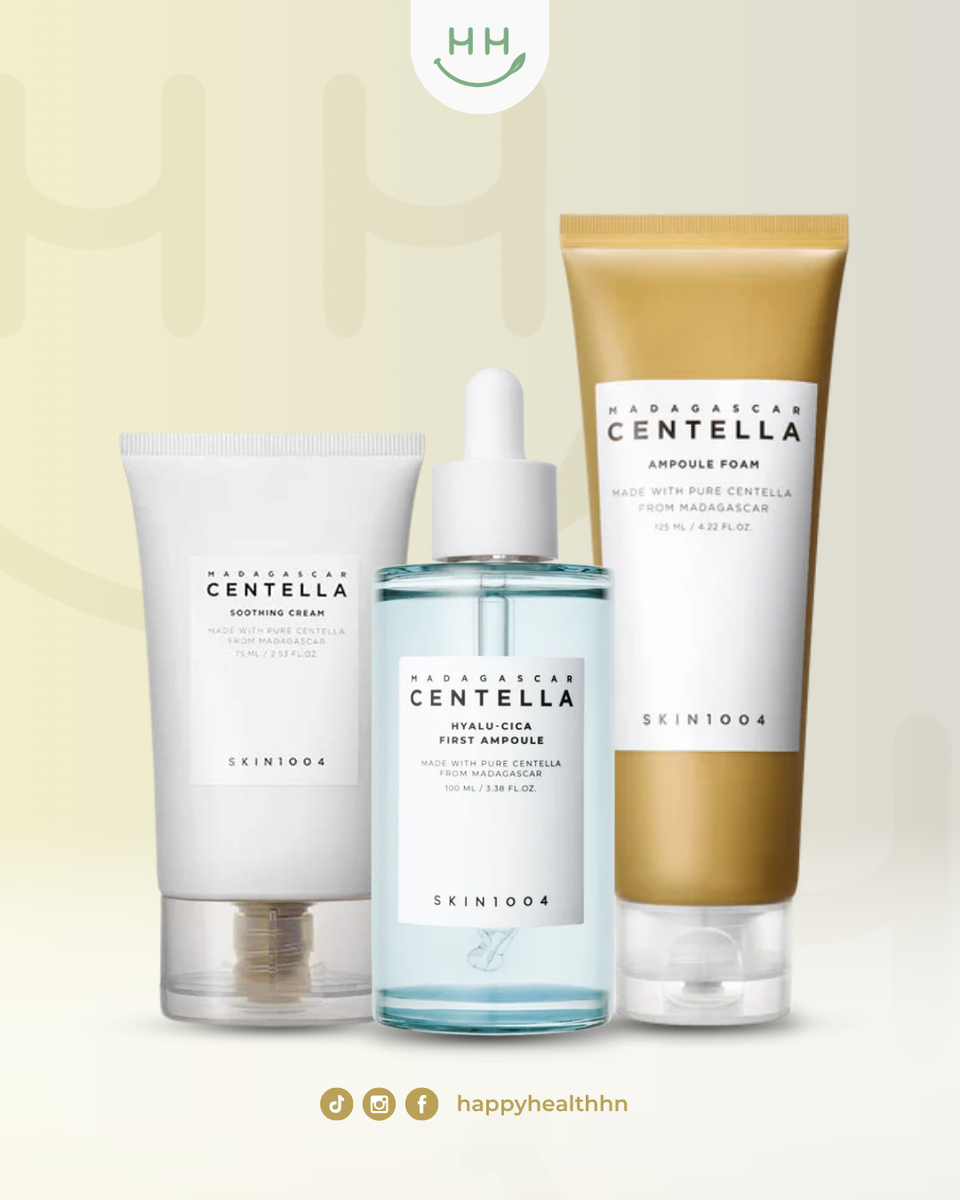 Skin1004 - Trio Hyalu-Cica + Centella - Hidrata sin sensación pesada