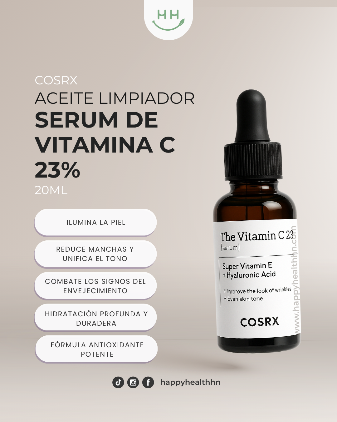 CosRx – Vitamina C 23% para una Piel Más Clara, Firme y Radiante (20ml)