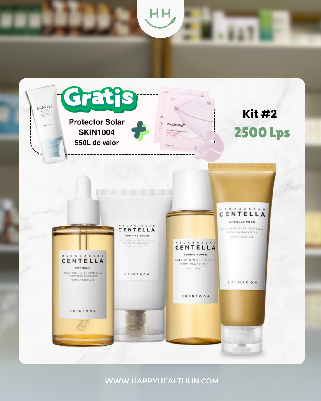 Kit #2 + Protector Solar Gratis - Para piel sensible/irritada, con brotes o inflamación