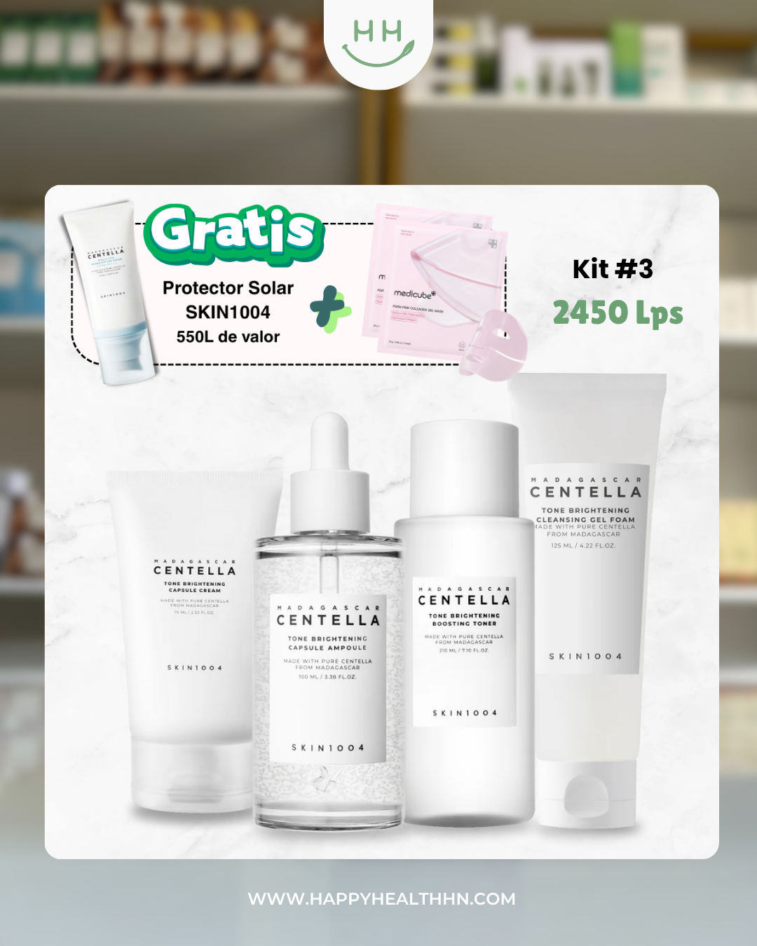 Kit #3 + Protector Solar Gratis - Para piel con manchas, tono desigual