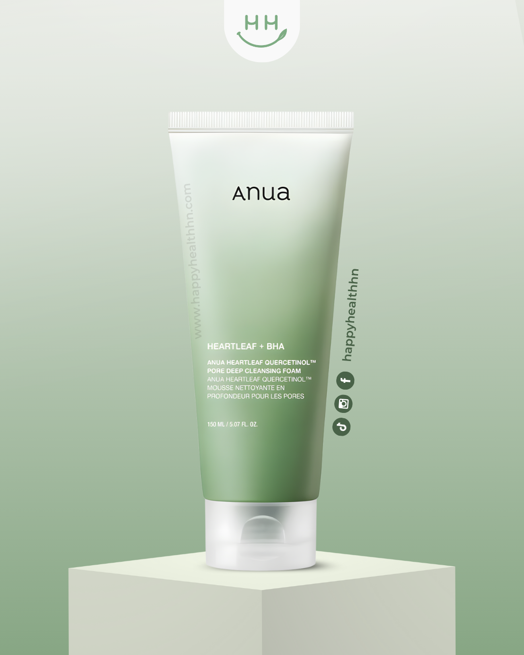 Anua – Espuma Facial con Houttuynia Cordata y Ácido Salicílico (BHA) (150ml)