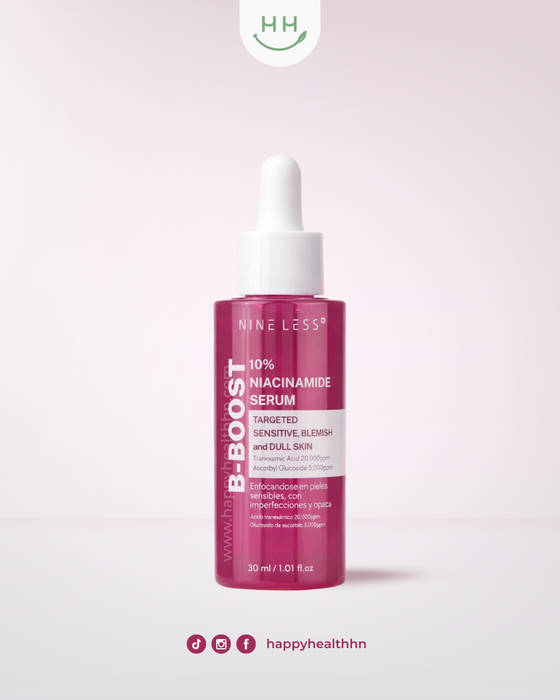 Nine Less B-Boost Sérum Iluminador con 10% Niacinamida y Péptidos