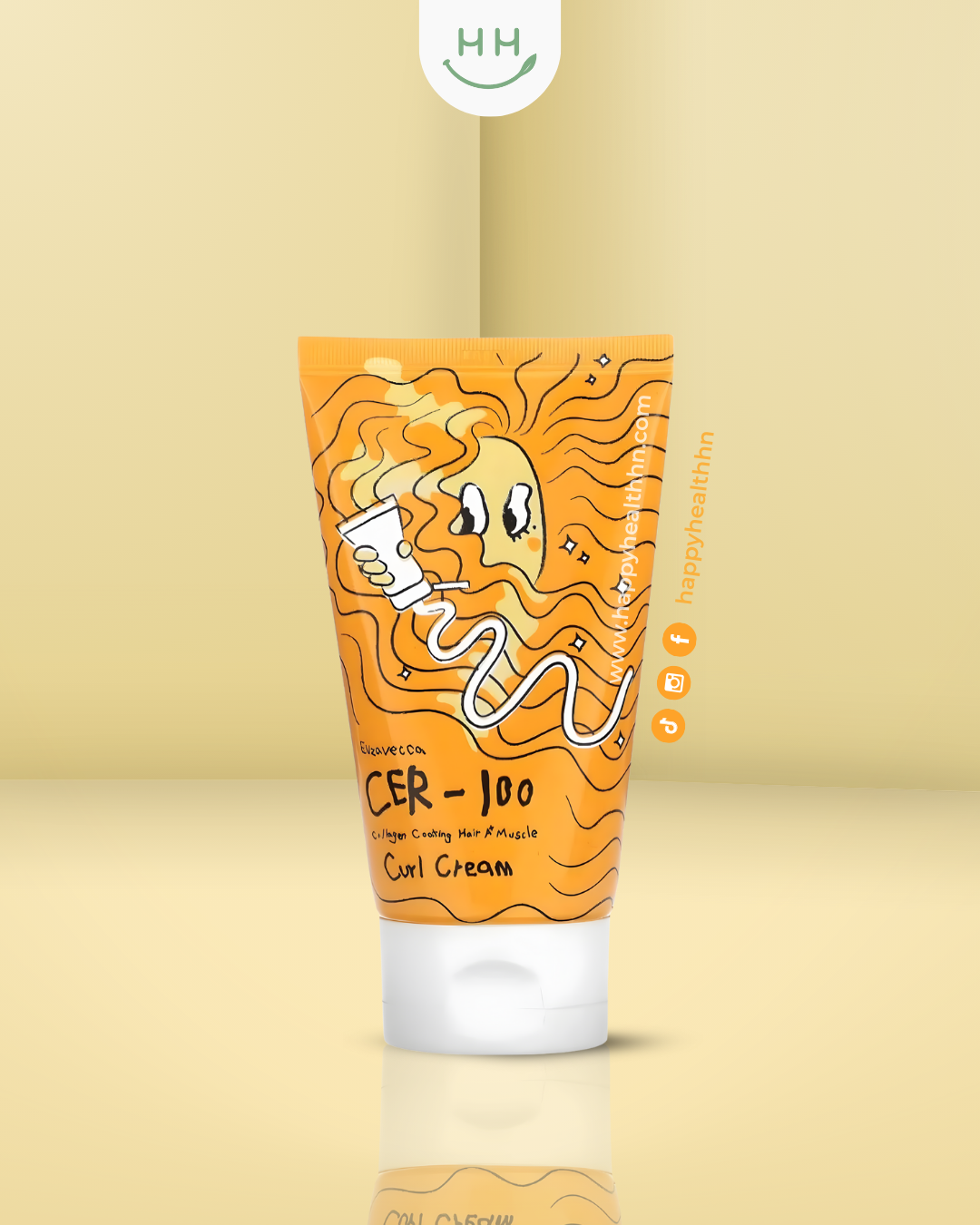 Elizavecca – Crema para Definir Rizos CER-100 con Colágeno y Efecto Fortalecedor (120ml)