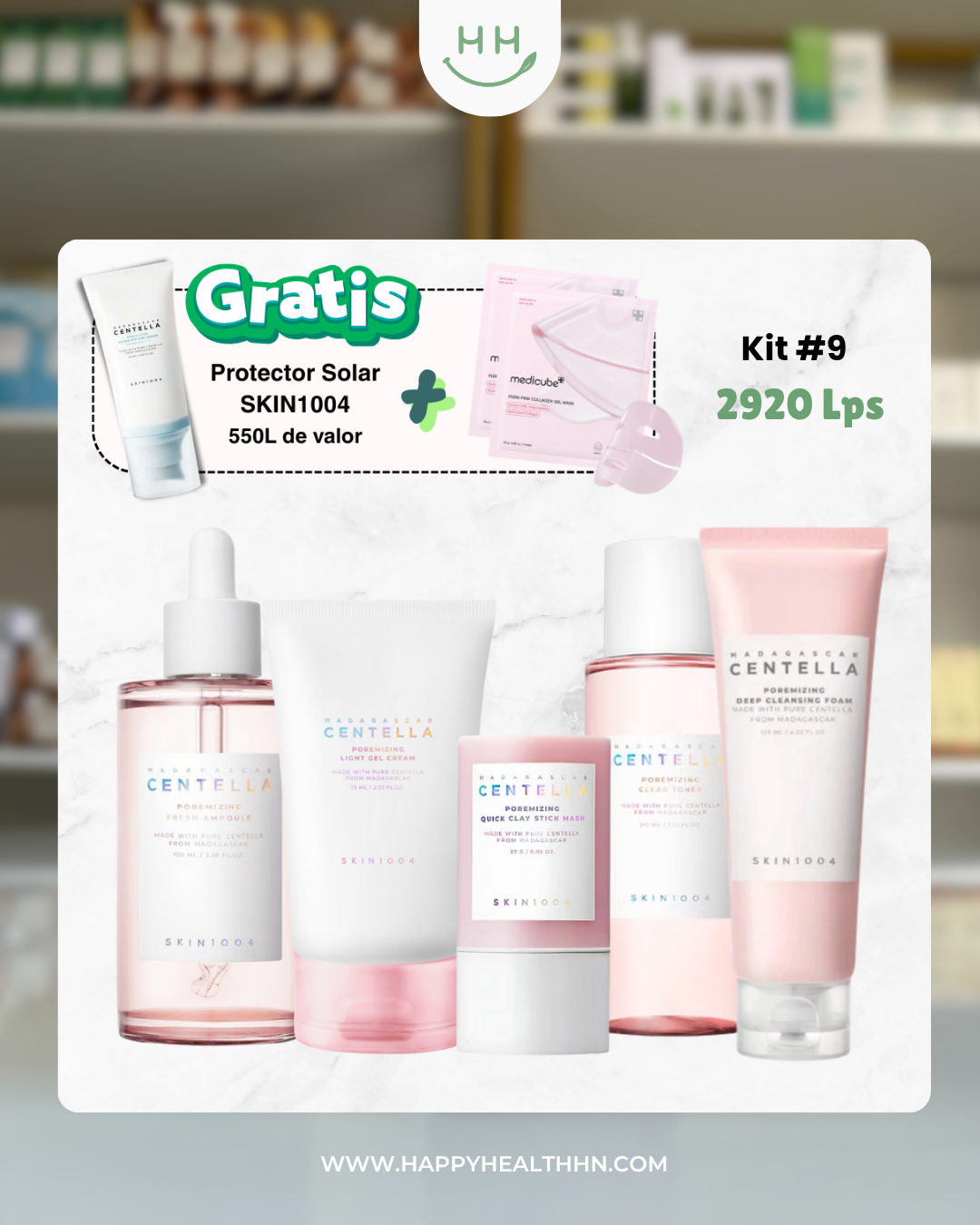 Kit #9 + Protector Solar Gratis - Pieles grasas con poros muy dilatados