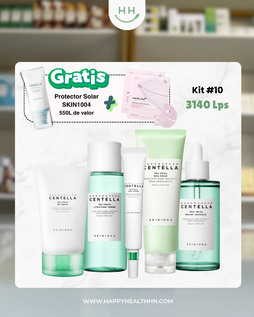 Kit #10 + Protector Solar Gratis - Para tratar la piel propensa al acné