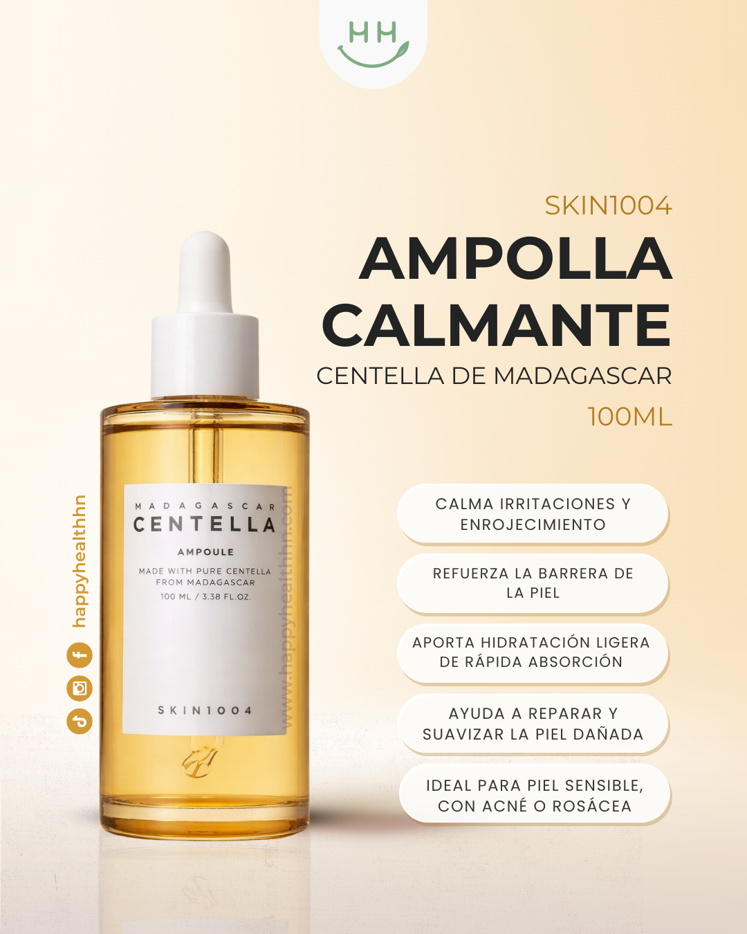 Skin1004 - Serum Centella, Calmante, Hidratante y Fortalecedora  (100ml)