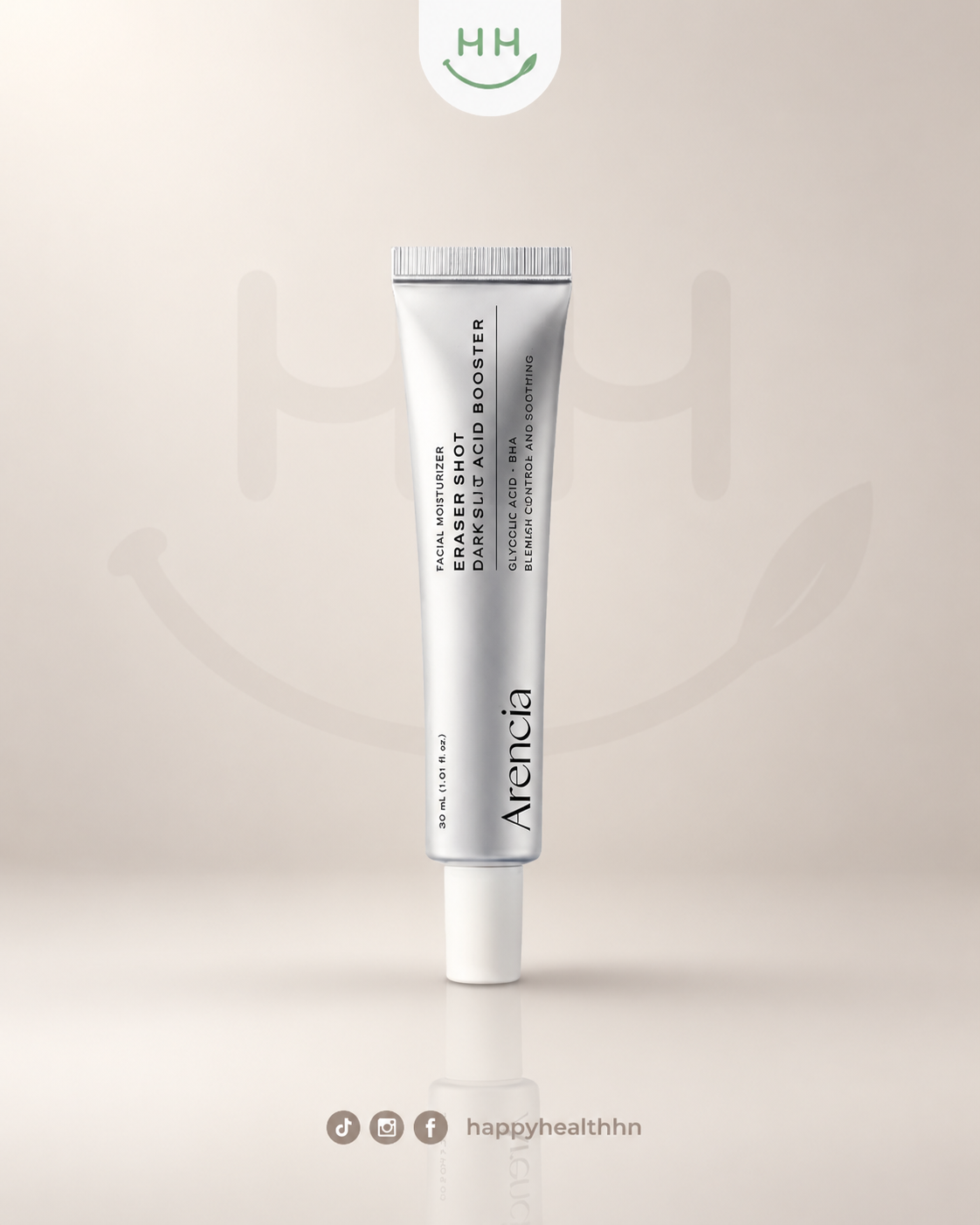 ARENCIA Eraser Shot Glycolic Acid Booster 30ml exfoliante triple acido AHA BHA PHA K-Beauty