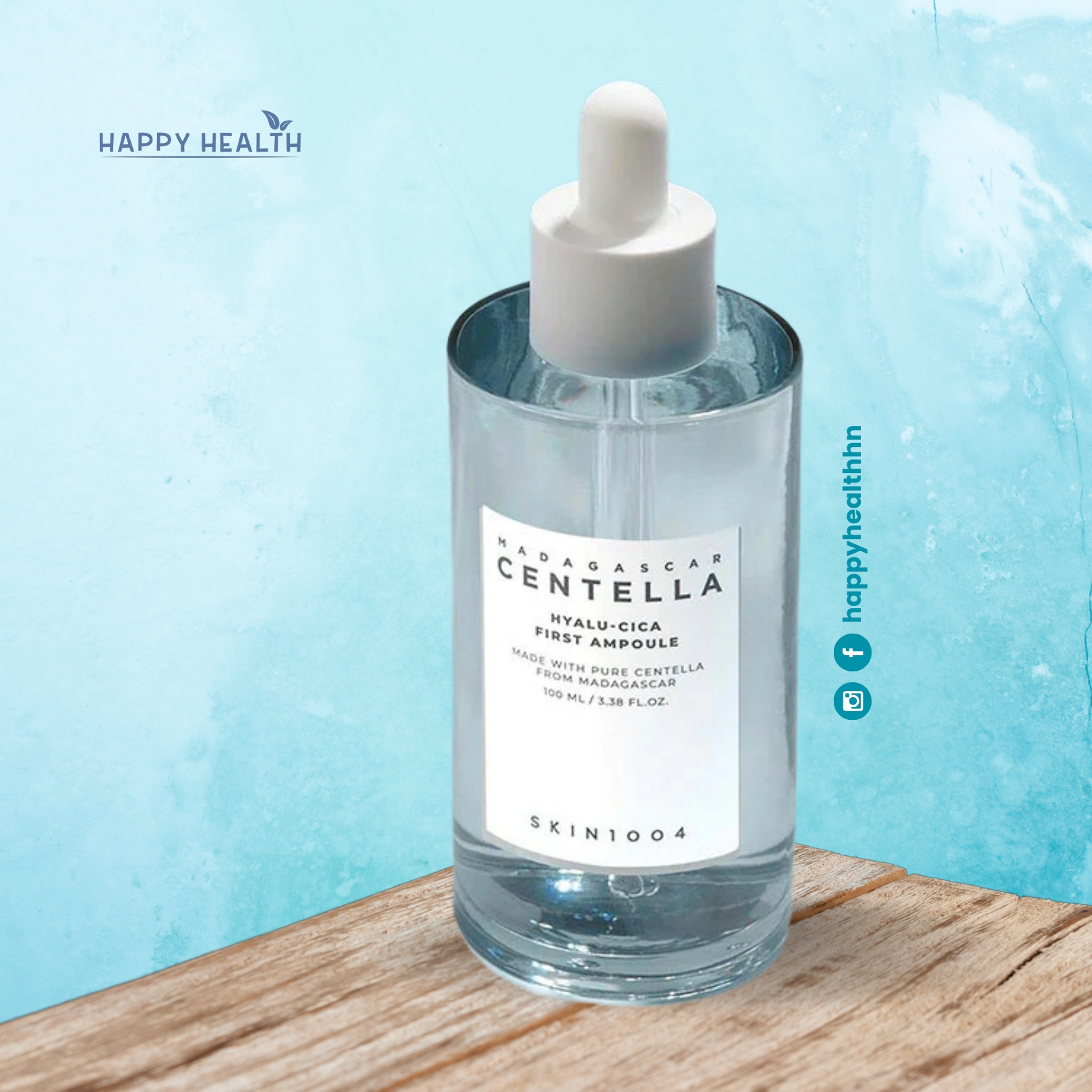 Ampolla coreana SKIN1004 hidratante y calmante para piel sensible con ácido hialurónico