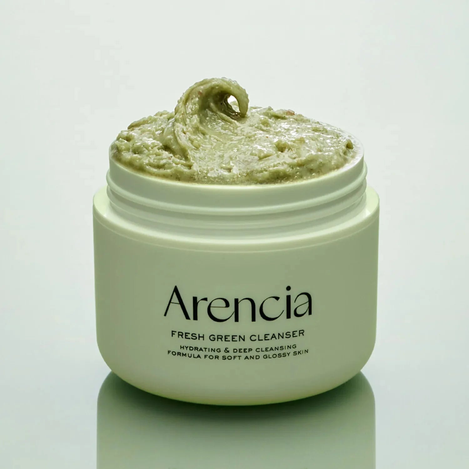 Limpiador facial Arencia Rice Mochi Cleanser con matcha y arroz fermentado para piel grasa o mixta.