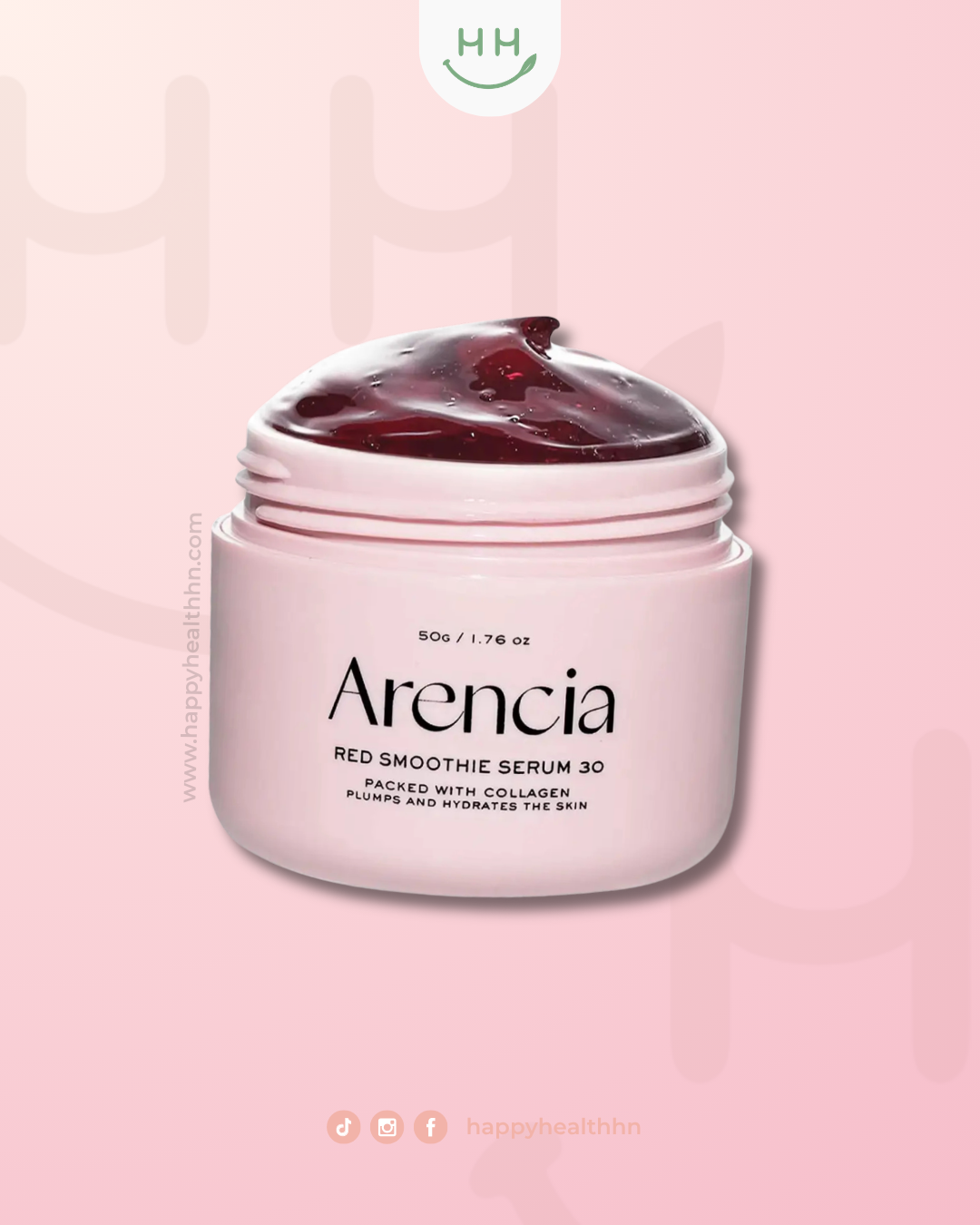Arencia Fresh Red Smoothie Serum 30 50g sérum nutritivo coreano con 30 extractos de frutas rojas