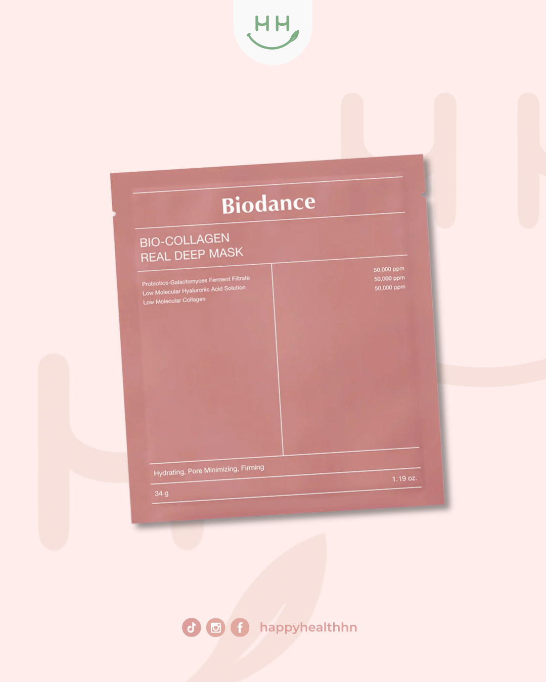 BIODANCE Bio-Collagen Real Deep Mask mascarilla hidrogel coreana colágeno ultra-molecular minimiza poros elasticidad