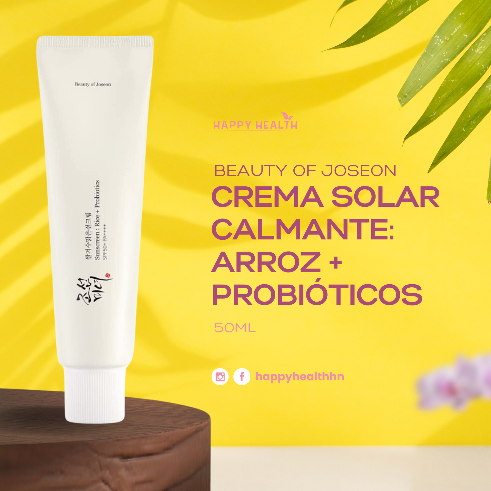 Beauty of Joseon - Protector Solar, Arroz + Probióticos 50ml