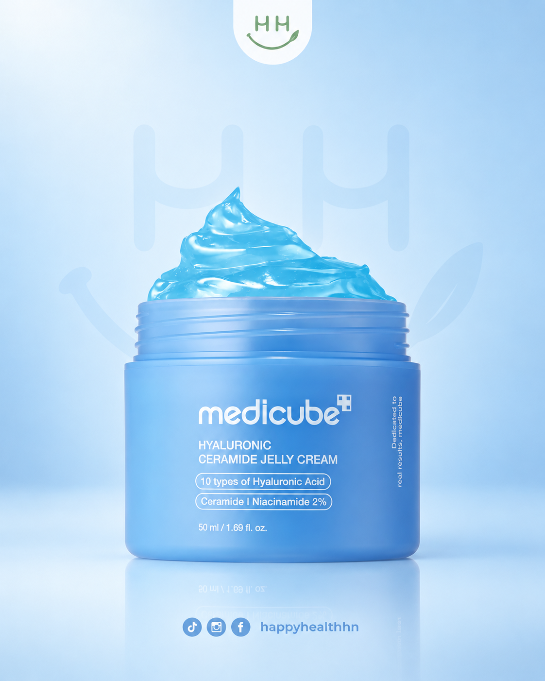 Medicube - Crema Gel Hidratante (50ml) | Ácido Hialurónico + Ceramidas + Péptidos