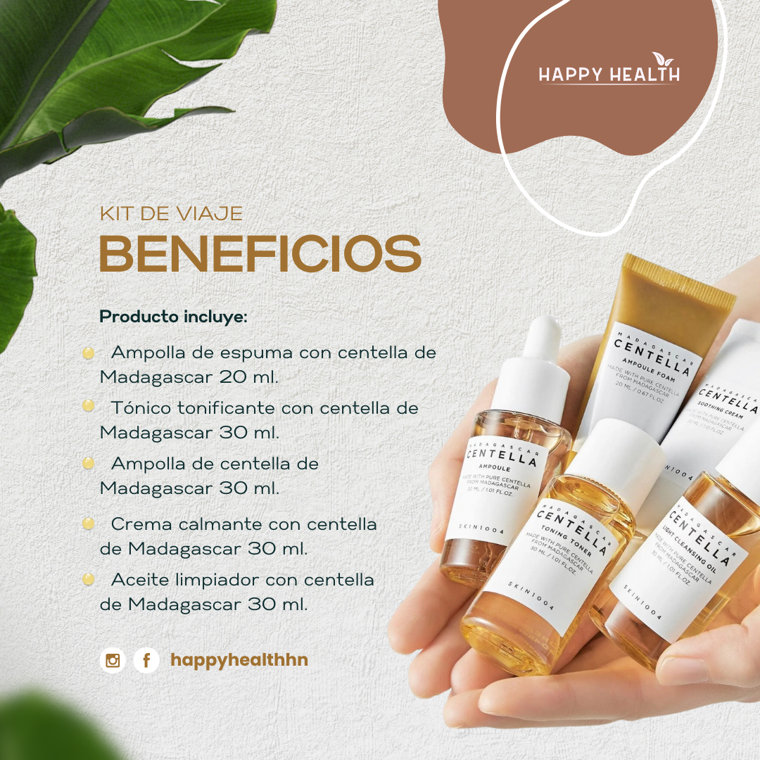 Skin1004 - Kit de viaje, 5 productos de 30ml