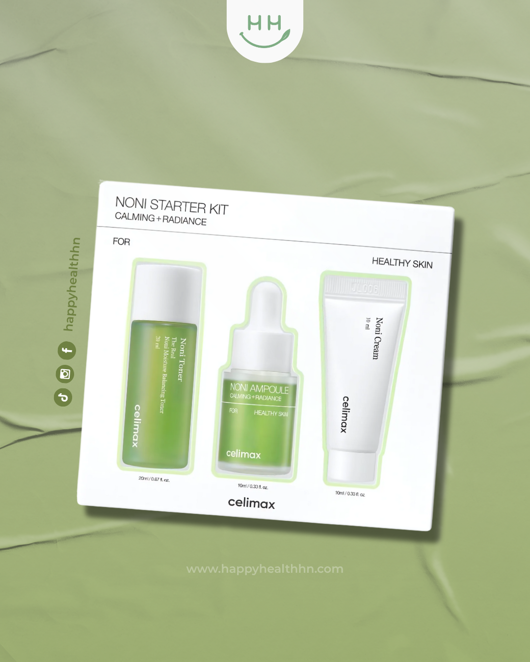 Celimax Noni Starter Kit Calming Radiance 3 productos con noni fermentado