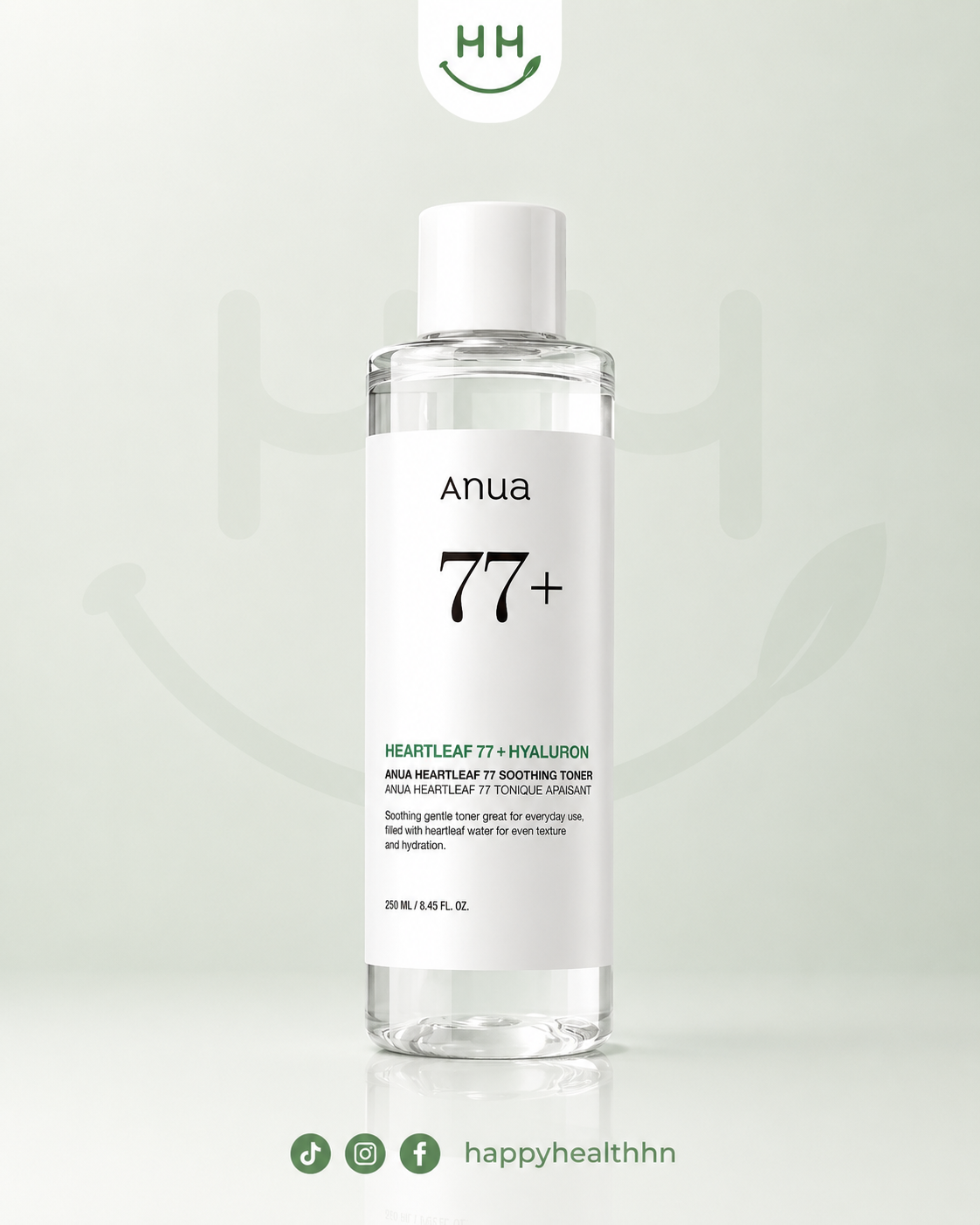 Anua - Tónico Calmante Heartleaf 77% (250ml) | Calma + Hidrata + Reduce Rojeces