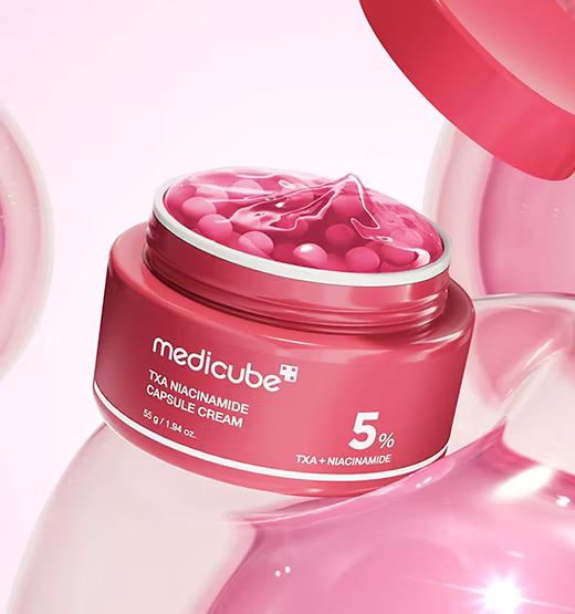 Crema Medicube TXA Niacinamide Capsule 55g para manchas y tono
&nbsp; &nbsp; uniforme