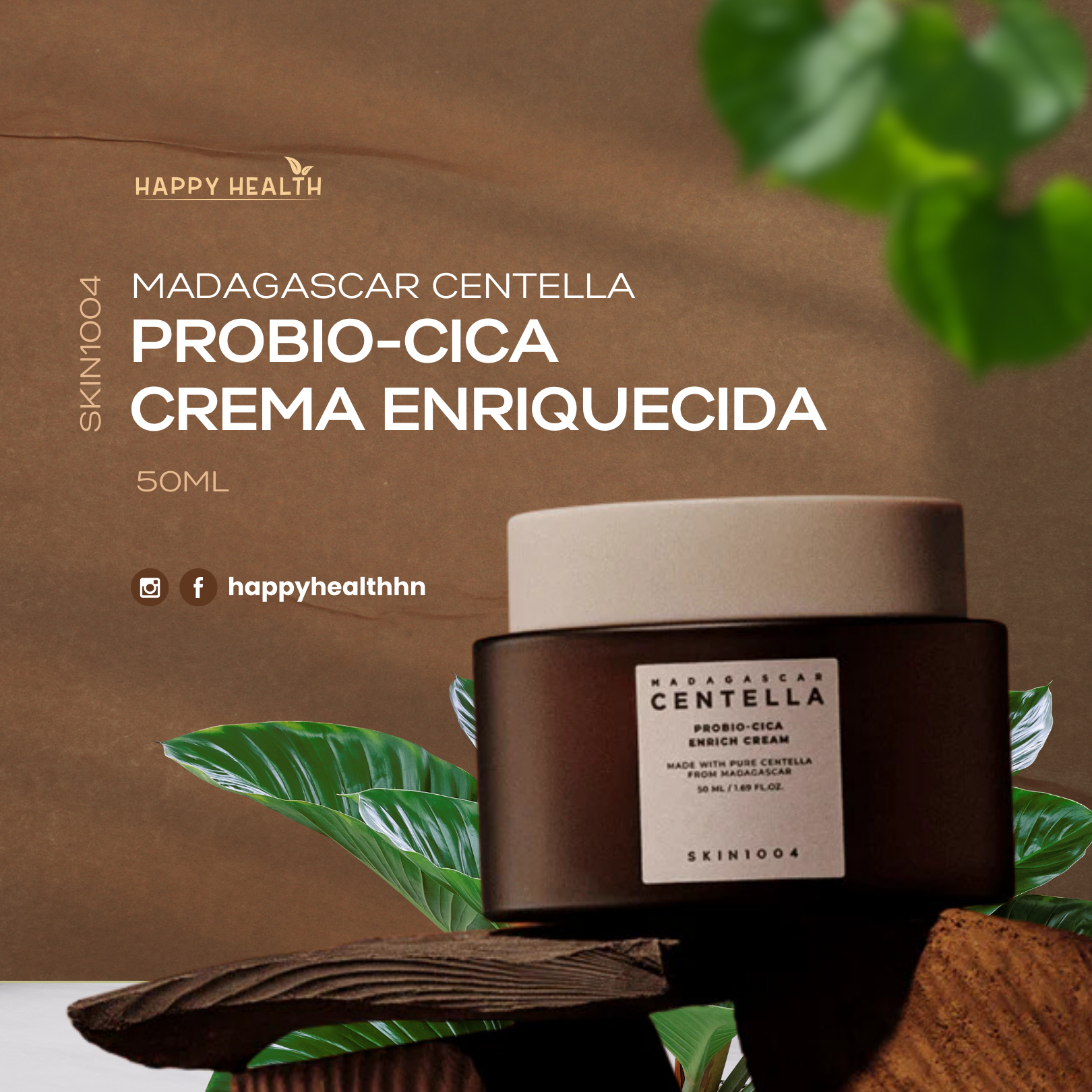 Crema Nutritiva Probio-Cica SKIN1004 manteca karité probióticos barrera cutánea anti-edad K-beauty