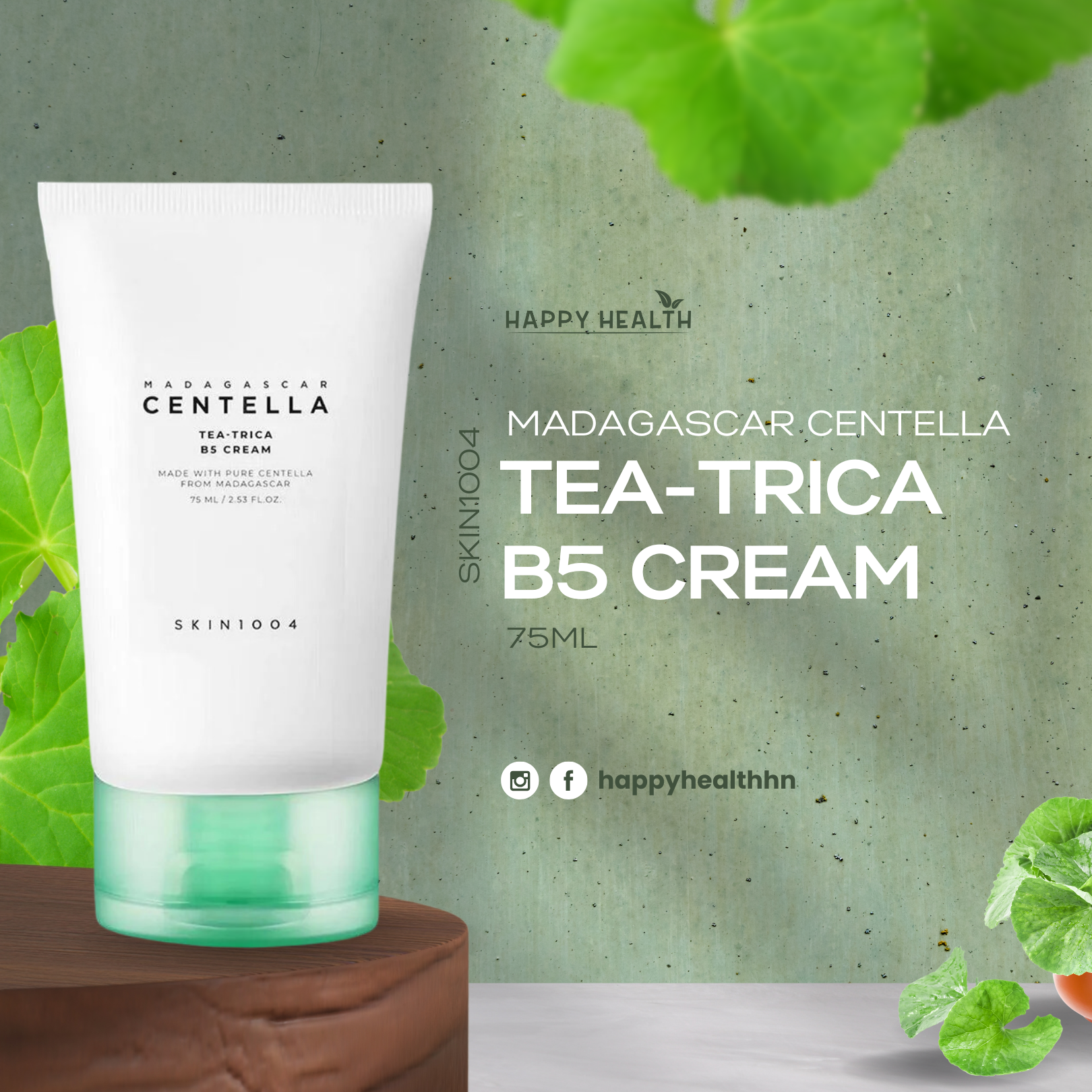 Crema SKIN1004 con Centella Asiática, Árbol de Té y Pantenol para piel grasa y sensible