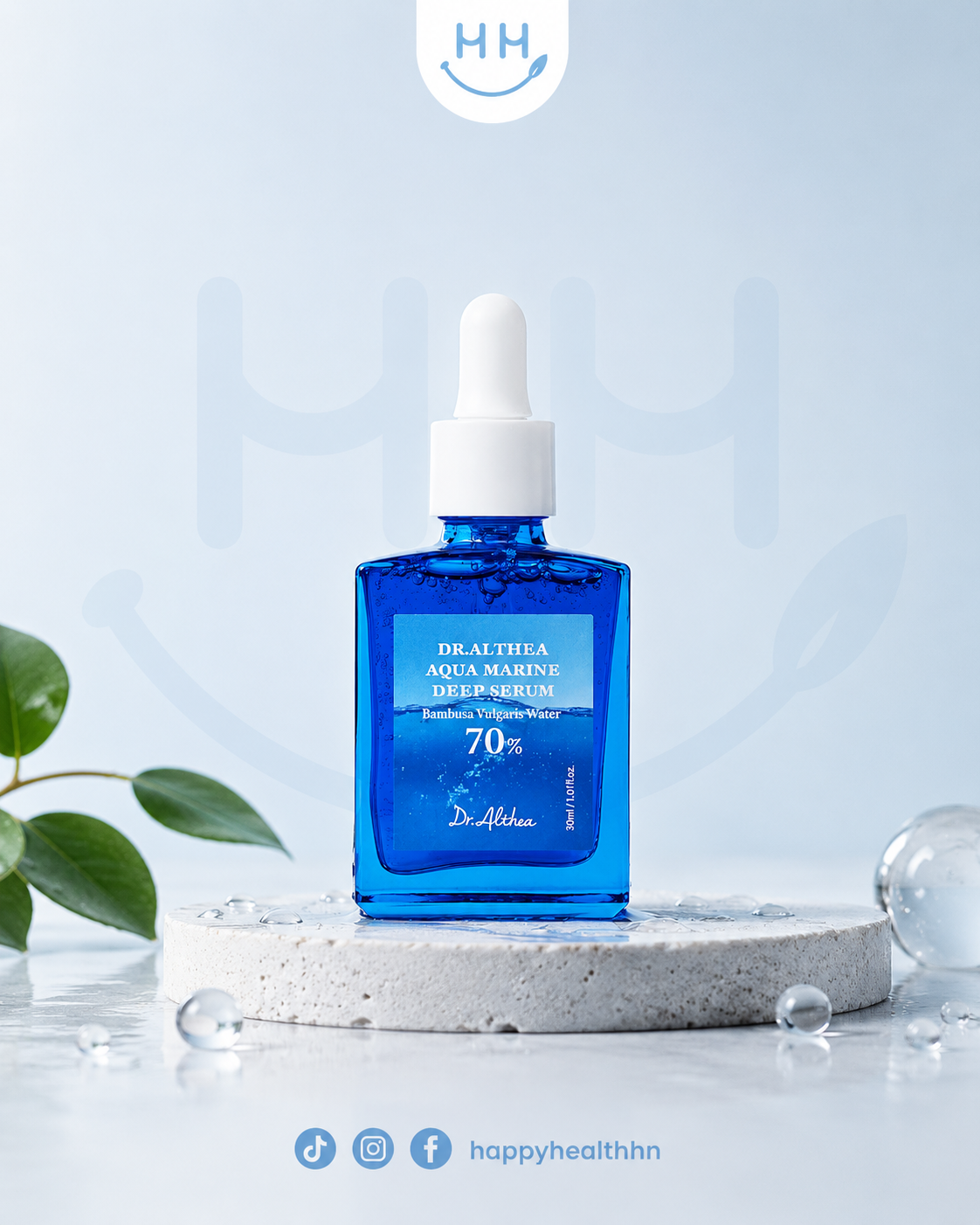 DR.ALTHEA Aqua Marine Deep Serum 30ml sérum hidratante azul agua bambú K-Beauty