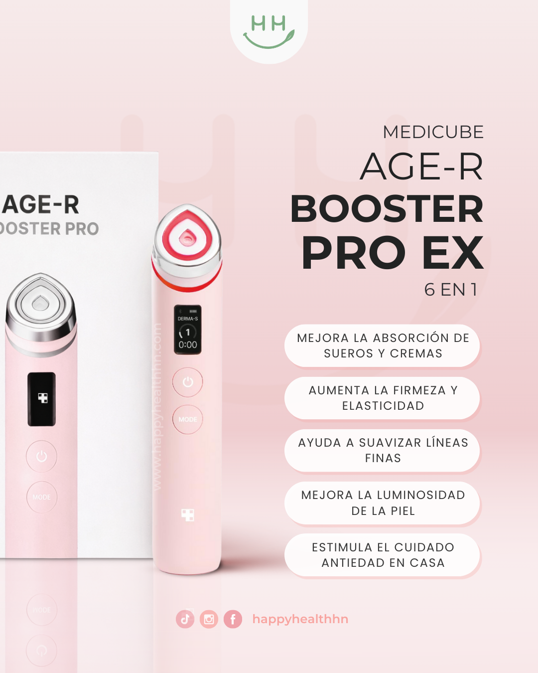 Dispositivo facial coreano Medicube Booster Pro EX lifting reafirmante absorción skincare