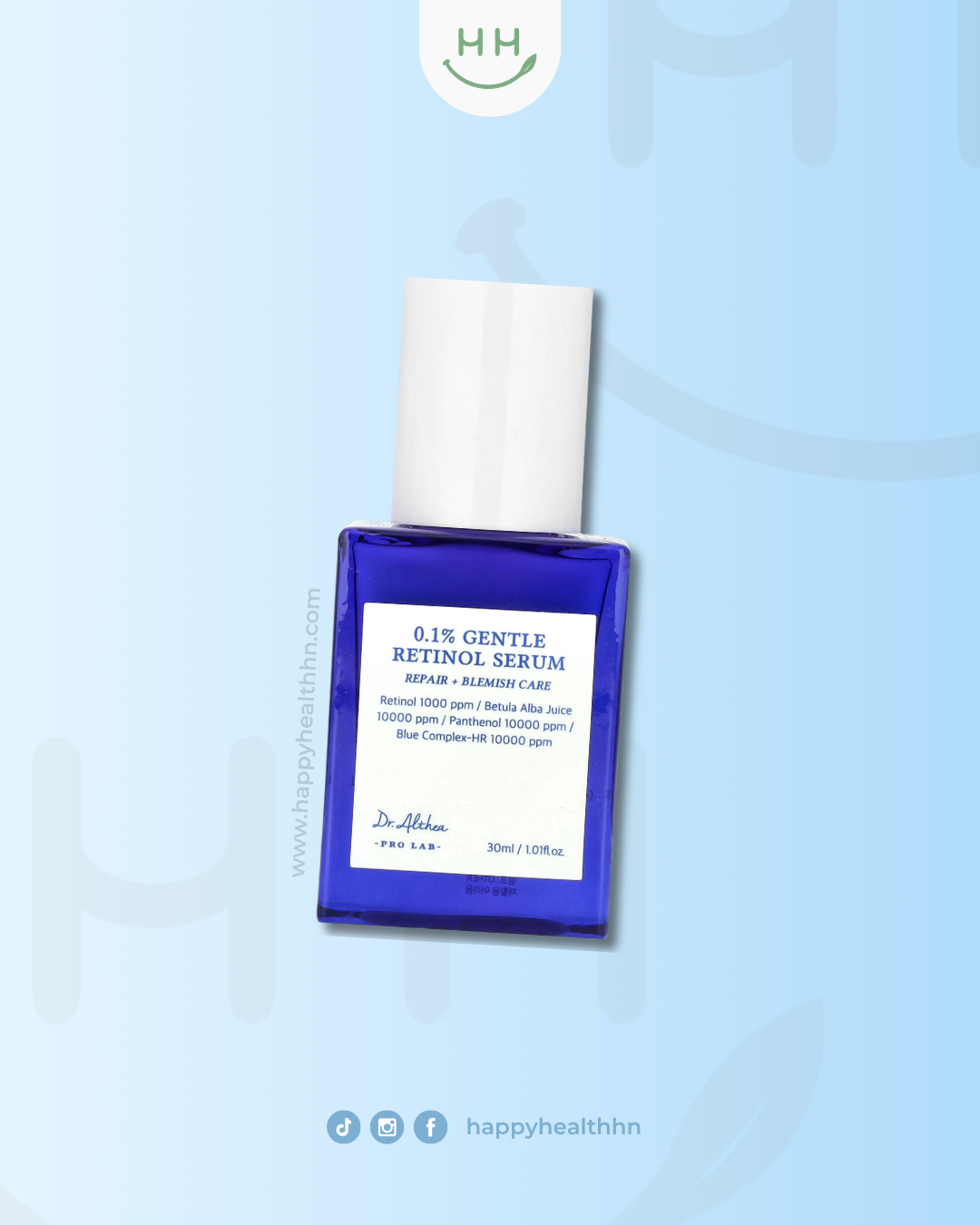 Dr. Althea 0.1% Gentle Retinol Serum sérum retinol suave anti-edad piel sensible 30ml